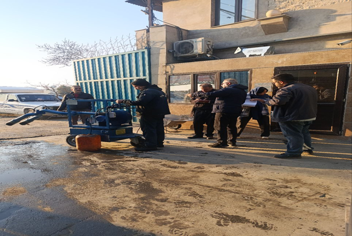 تصویر شاخص بازدید و بازرسی دستگاه شعله افکن و گاری حمل گوساله