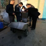 بازدید و بازرسی دستگاه شعله افکن و گاری حمل گوساله2